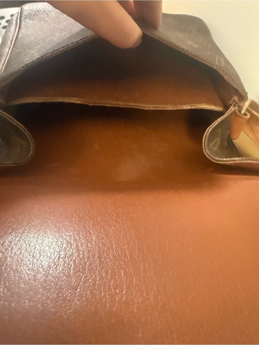Louis Vuitton Monogram Leather Strap Crossbody - Brown & Tan - Picture 6 of 7